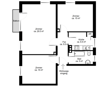 Helle Wohnung - ruhig gelegen - Photo 1