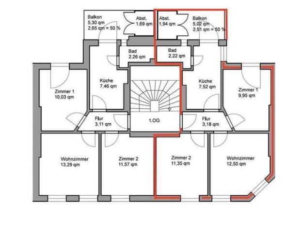 Sanierte 3 Zimmer Wohnung in Hamburg - Barmbek-Süd - Photo 1