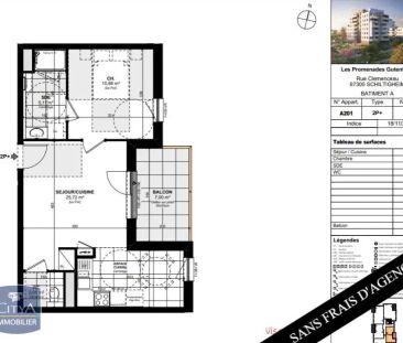 Appartement à louer 2 pièces 43.72m² - Photo 1