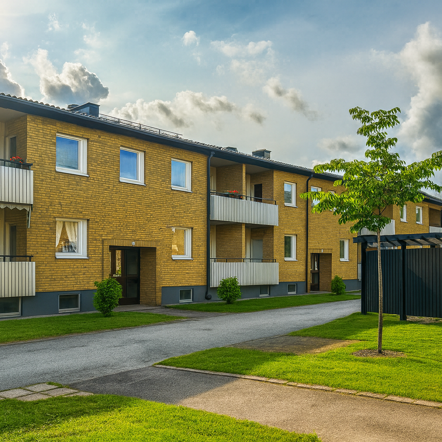 Fibernät finns indraget och hyresgästen får själv teckna abonnemang avseende internet/telefoni samt el. Telias TV-paket Lagom ingår i hyran. Öppen fiber och Internet/TV som tecknas via Zmarket. Tvättstuga och förråd finns i källaren. - Foto 2