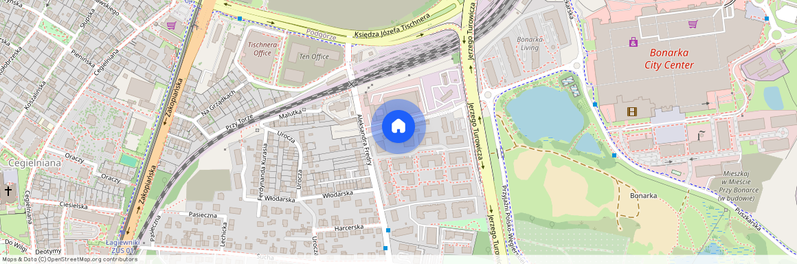 ul. Aleksandra Fredry, Łagiewniki, Łagiewniki-Borek Fałęcki, Kraków, małopolskie