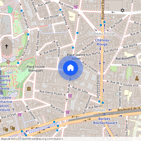 Rue André del Sarte et Rue de Clignancourt 75018 Paris (18e arrondissement)