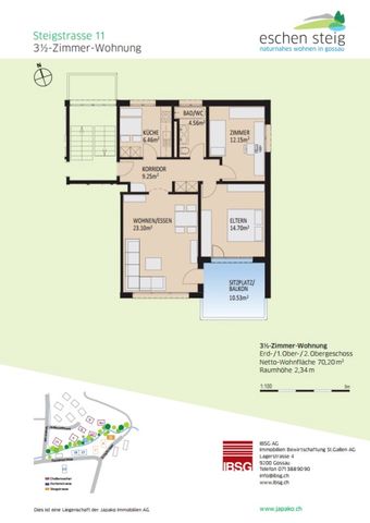 3.5 Zimmer, 70 m², EG - Photo 5