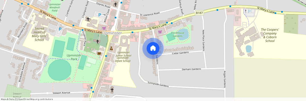 Tudor Gardens, Upminster, RM14