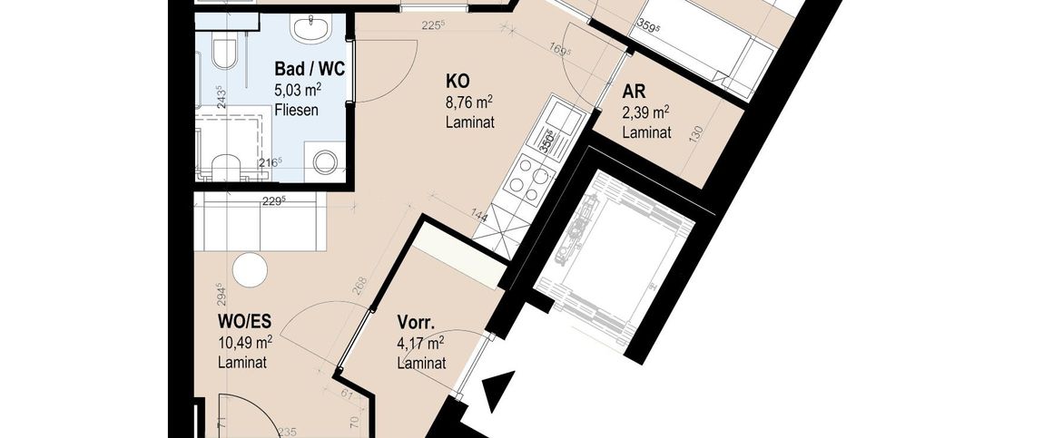 Neubauwohnung im betreuten Wohnen - Foto 1