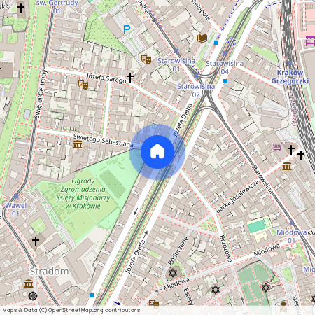 Kazimierz, Józefa Dietla, Kraków