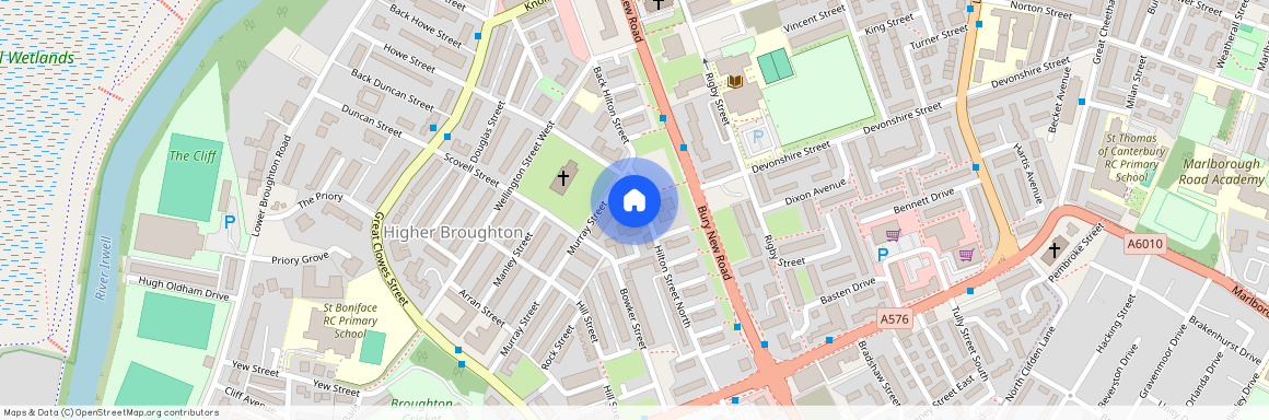 For people aged 55 and over: Hilton Street North, Manchester, Greater Manchester, M7