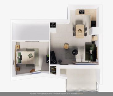 location Appartement T2 DE 43.2m² À MARSEILLE - Photo 1