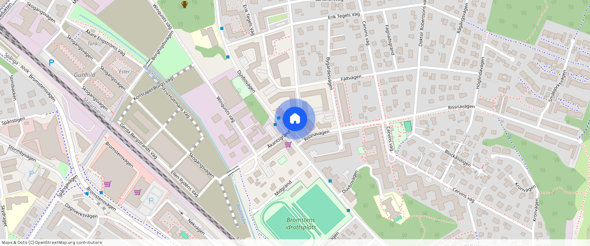 Gerda Bergstrands väg 3, Bromsten