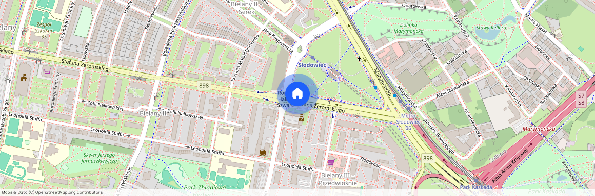 ul. Stefana Żeromskiego, Stare Bielany, Bielany, Warszawa, mazowieckie
