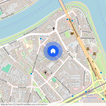 ul. Różana, Dębniki, Dębniki, Kraków, małopolskie