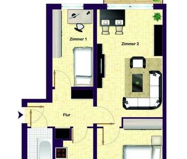 3 Zimmer mit Balkon für die kleine Auszeit im Grünen - Foto 1