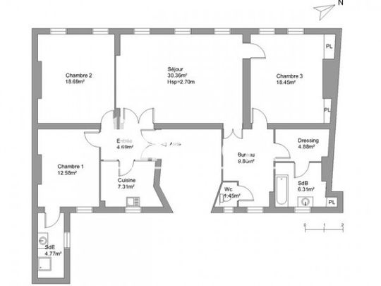 Appartement • République-Saint Ambroise - Photo 1