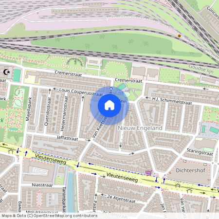 Nieuw Engeland, Th. a. Kempisplantsoen en omgeving, 3532 ET, Van Koetsveldstraat, Utrecht