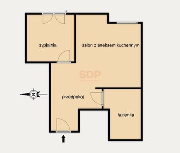 Dwa pokoje na wynajem, Bielany Wr. - Zdjęcie 6