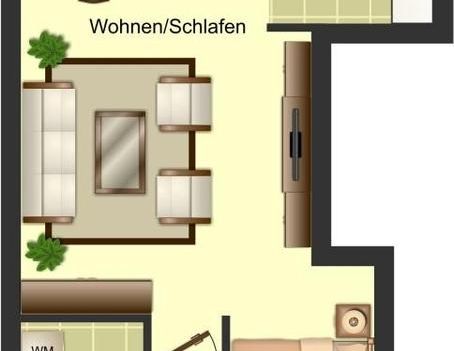 Helle 1-Zimmer-Wohnung in Wuppertal Elberfeld Mit Pantyküche - Foto 1