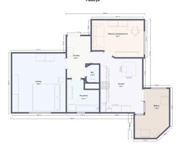 Moderní 2+1 s balkonem a garáží | 7 min od metra Rajská zahrada - Photo 2