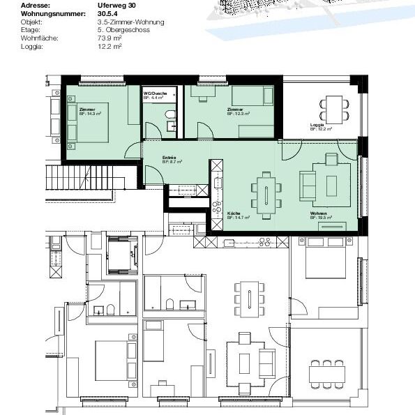 Appartement 3 1/2 pièces, 3400 Burgdorf - Photo 1