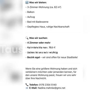 TAUSCHWOHNUNG Wohnungstausch gesucht – Wir möchten größer wohnen! - Photo 1