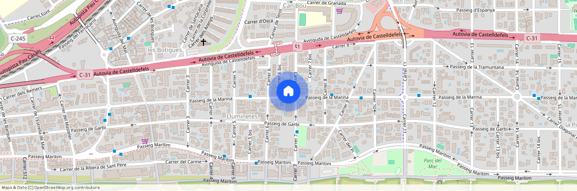 Lluminetes, - Passeig de la Marina 130