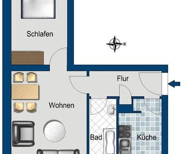 Schöne Wohnung: ansprechende 2-Zimmer-Wohnung - Photo 3