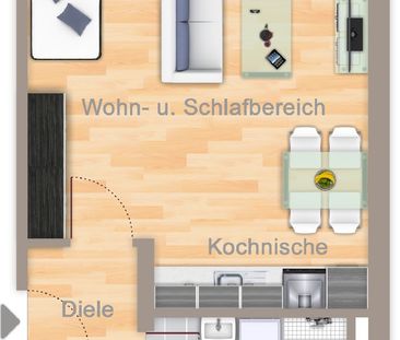 Perfekt für Singles oder Berufspendler: Gemütliches 1-Zi.-Apparteme... - Photo 1