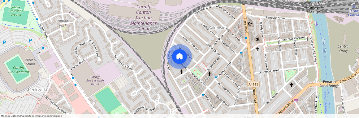 CF11 6SZ Grangetown, Wales, Cardiff