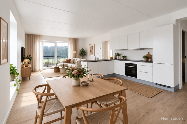 Moderne 4-værelses lejlighed i naturskønne Bygholm Bakker - Foto 1
