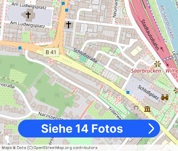 Möblierte Wohnung in bester Lage von SB - Foto 1
