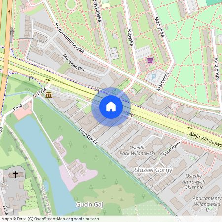 al. Aleja Wilanowska, Stegny, Mokotów, Warszawa, mazowieckie