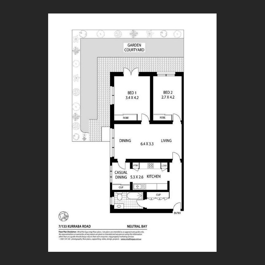 Charming art deco apartment with private access to garden courtyard - Photo 1