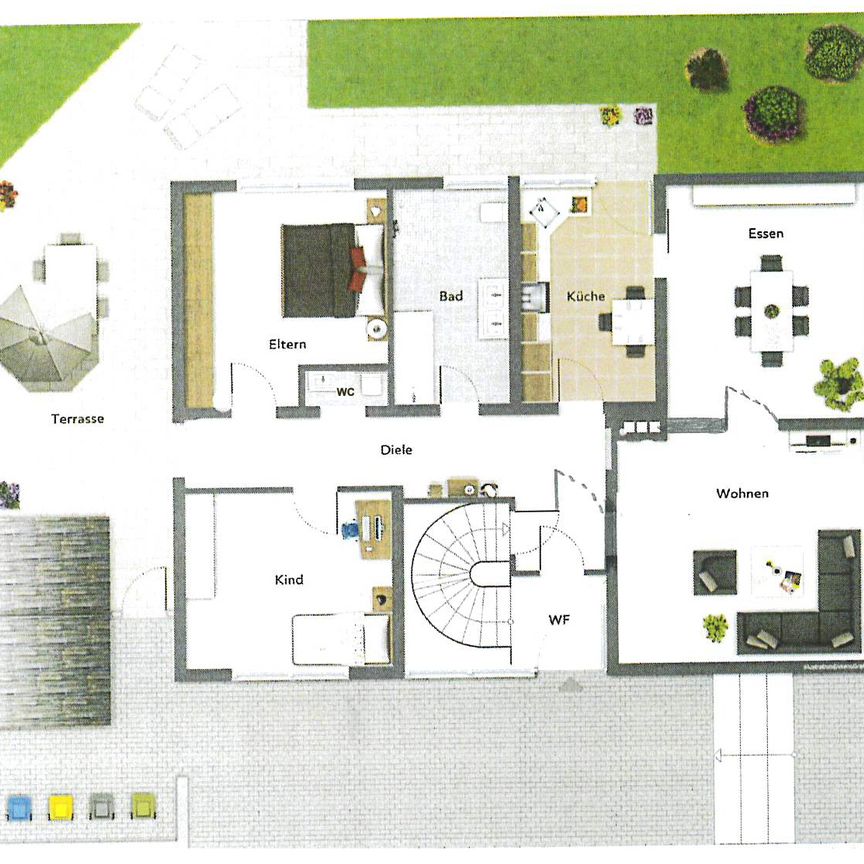 Möblierte 3,5 Zi.-Wohnung mit Wärmepumpe – Erstbezug nach Sanierung, Neubaustandard - Photo 1