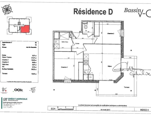 Location Appartement 3 pièces 56m² AUDENGE 33980 - Photo 1