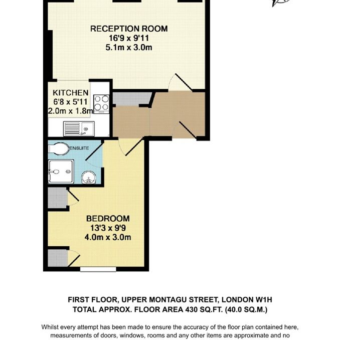 1 Bed Flat, Upper Montagu St, W1H - Photo 2