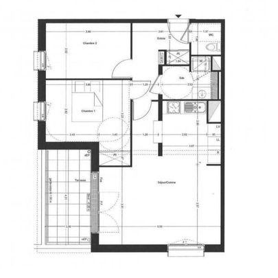 Appartement 3 pièces - - Photo 1