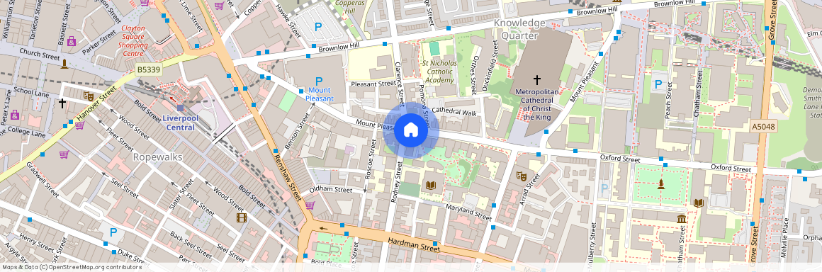 Rodney Street, City Center, Liverpool