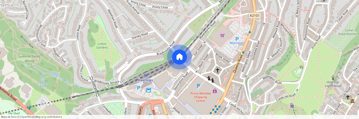 Flat 52, 4 Martin Court, Hastings, TN34 1EF