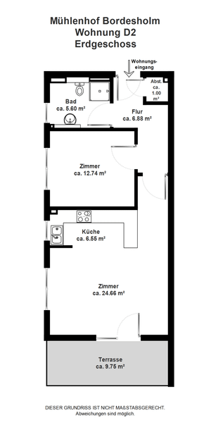Schöne Wohnung mit Terrasse - Photo 2