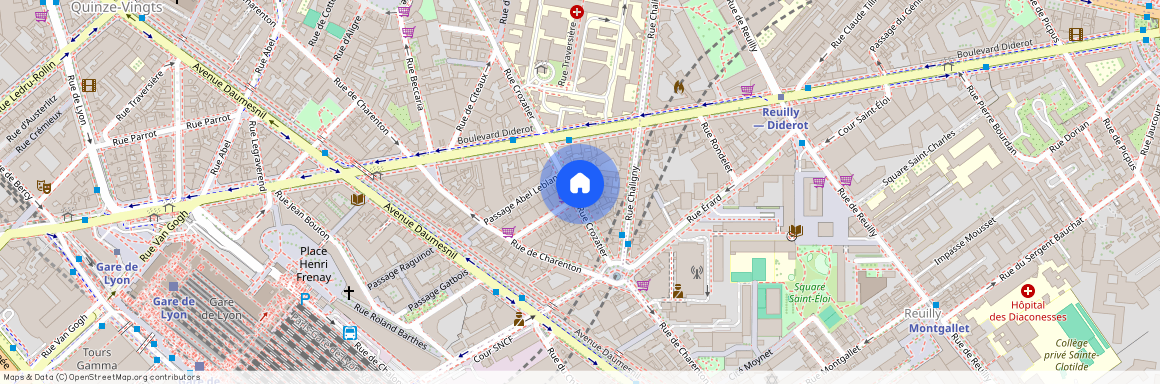 14 Rue Crozatier, 75012 Paris 12