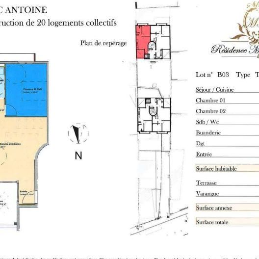 Location Appartement 2 pièces 44m² ST DENIS 97400 - Photo 2