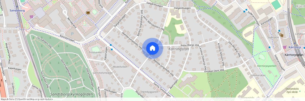 Skördevägen, Enskededalen