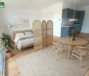 Moderne 1-Zimmer-Wohnung mit Loggia! Inklusive Kühlung und Einbaukü... - Foto 1