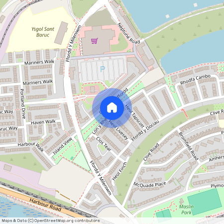 Lon Y Rheilffordd, Barry, CF62