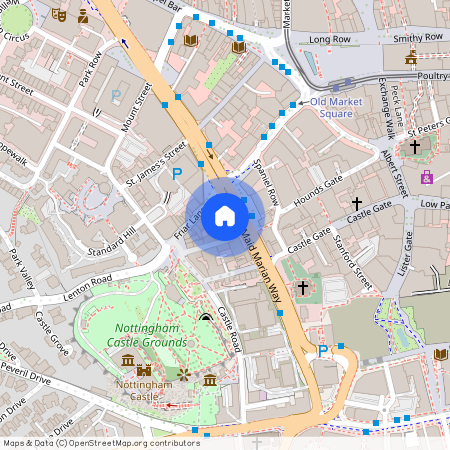 Maid Marian House - Classic Double Studio at Nottingham, Flat M1, Maid Marian House, 56, Hounds Gate NG1