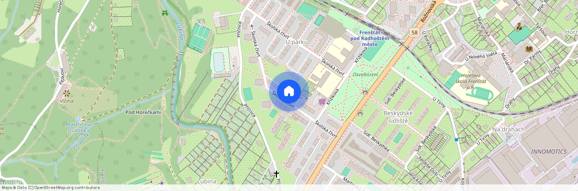 Školská čtvrť 1261, Frenštát pod Radhoštěm