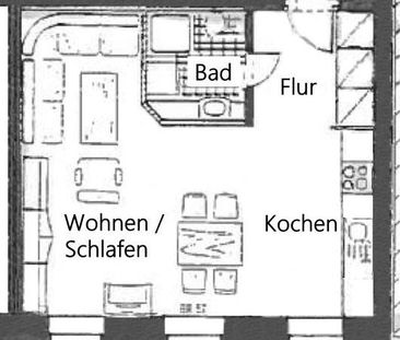 ** Zentrum-West * Single-Wohnung mit Einbauküche, Duschbad und Park... - Foto 2