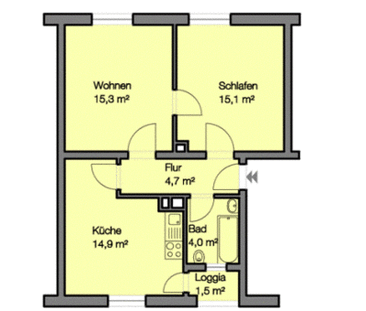Gemütliche 2 Zimmerwohnung mit modernem Bad - Photo 3