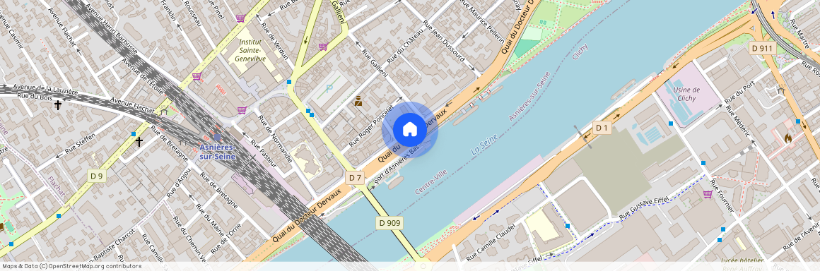 Quai du Docteur Dervaux, Francja, Asnières-Sur-Seine