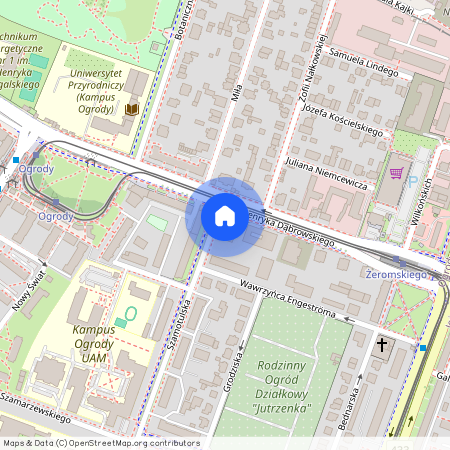 ul. Szamotulska, Ogrody, Jeżyce, Poznań, wielkopolskie