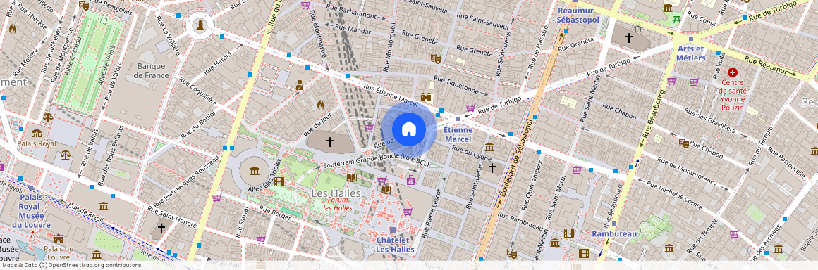 Rue Montmartre, entre Rue Etienne Marcel et Rue de Turbigo 75001 Paris (1er arrondissement)